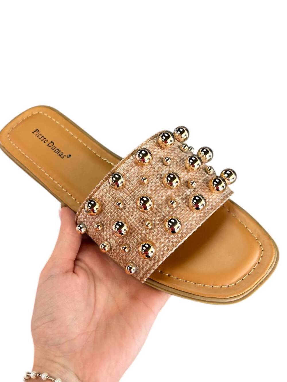 NEW OLEM women's the breeze slide in tan